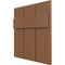 Ekena Millwork 12"W x 12"H True Fit PVC Joined Board-n-Batten Shutters Sample, Burnt Toffee SAMPLE-TFPBBBT - alternate 4